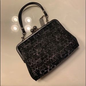 Coach monogram wristlet